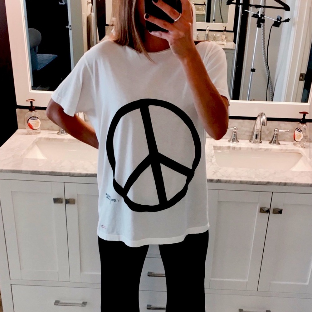 Peace love world t shirt